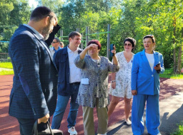 Глава Лобни пообщалась с жителями микрорайона Депо