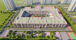 В Лобне строители новой школы приступили к работам по благоустройству