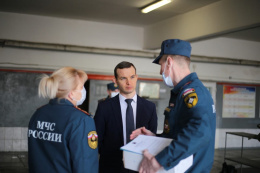 Поздравление главы города Евгения Смышляева с Днём пожарной охраны