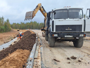 Строительство съезда с Северного обхода в Лобню выполнено на треть 