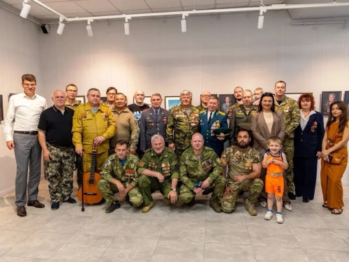 В Лобне открылась выставка, посвященная ветеранам боевых действий