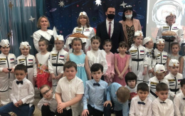 В детском саду «Солнышко» состоялось праздничное мероприятие, посвящённое Международному дню космонавтики