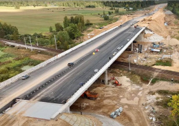 Первый участок Северного обхода Лобни готов на 70%