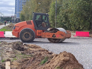 В Лобне на улице Борисова приступили к устройству второго участка автодороги 