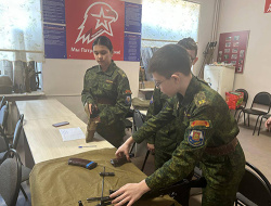 Лобненские кадеты прошли начальную военную подготовку