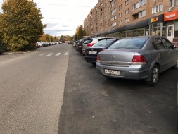 Парковка на дублере улицы Ленина полностью завершена