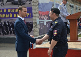 Глава Лобни Евгений Смышляев поздравил сотрудников органов внутренних дел с праздником