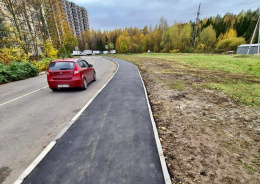 Завершено асфальтирование ещё одного тротуара в микрорайоне Южный