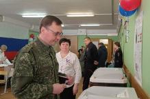 Участник СВО из Лобни проголосовал на выборах президента РФ
