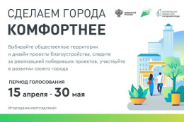 Продолжается голосование за объекты благоустройства
