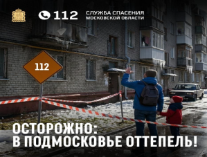 Осторожно: в Подмосковье ОТТЕПЕЛЬ!