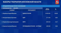 Глава Лобни поздравил с победой на выборах действующего губернатора Подмосковья