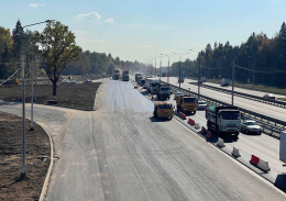 В Лобне начали укладывать верхний слой покрытия на развязке с Дмитровским шоссе В Лобне начали укладывать верхний слой покрытия на развязке с Дмитровским шоссе