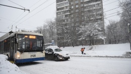После снегопада в Лобне наземный транспорт работает штатно