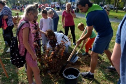 Жители Лобни высадили 4200 деревьев в акции "Наш лес. Посади свое дерево"