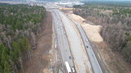 При строительстве Северного обхода Лобни используют отечественные материалы 