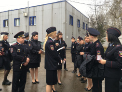 В Лобне прошёл строевой смотр личного состава ОМВД