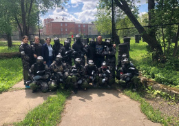 На базе Лобненского учебного центра открылась площадка для игры в пейнтбол