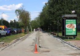 В Лобне продолжается реконструкция дорог и пешеходных зон
