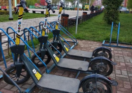 В городском парке Лобни появилась аренда самокатов 