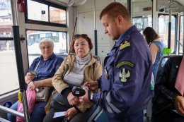 В Лобне прошла проверка оплаты проезда в общественном транспорте