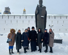 Лобненское благочиние и Управление образования города посетили Троице-Сергиеву Лавру