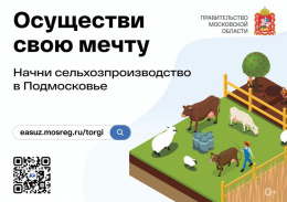Осуществи свою мечту – начни сельхозпроизводство в Подмосковье