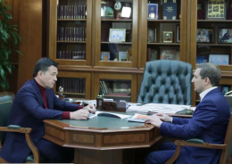 Губернатор Андрей Воробьев провел рабочую встречу с главой Лобни Евгением Баришевским 