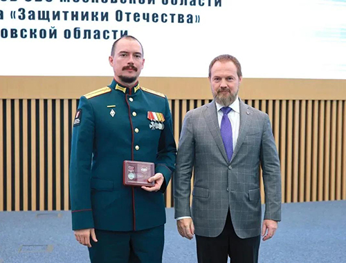 Руководитель лобненского отделения Ассоциации ветеранов СВО награжден медалью «За служение Родине»