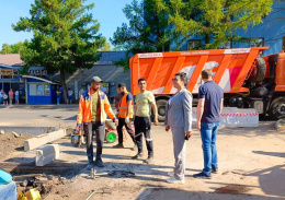 В Лобне ведется обустройство остановки