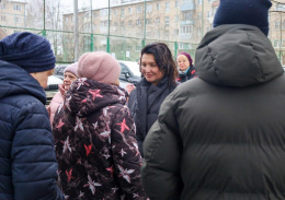 ВРИП главы Лобни встретилась с жителями улицы Ленина