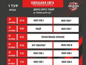 В Лобне стартует школьная лига по футзалу В Лобне стартует школьная лига по футзалу