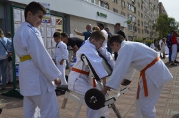 В День города для жителей была организована большая спортивная зона