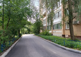 В Лобне положили новый асфальт на улице Крупской