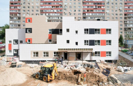 В Лобне приступили к благоустройству территории детского сада на улице Борисова