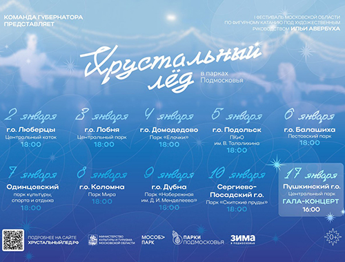 Лобня станет одной из площадок областного фестиваля фигурного катания «Хрустальный лёд»