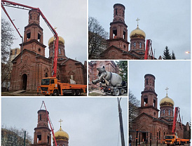 В Лобне приступили к завершающему этапу строительства колокольни нового храма