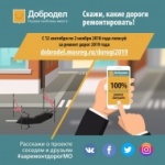 Более 39 тысяч жителей Подмосковья проголосовали за ремонт дорог на «Доброделе»
